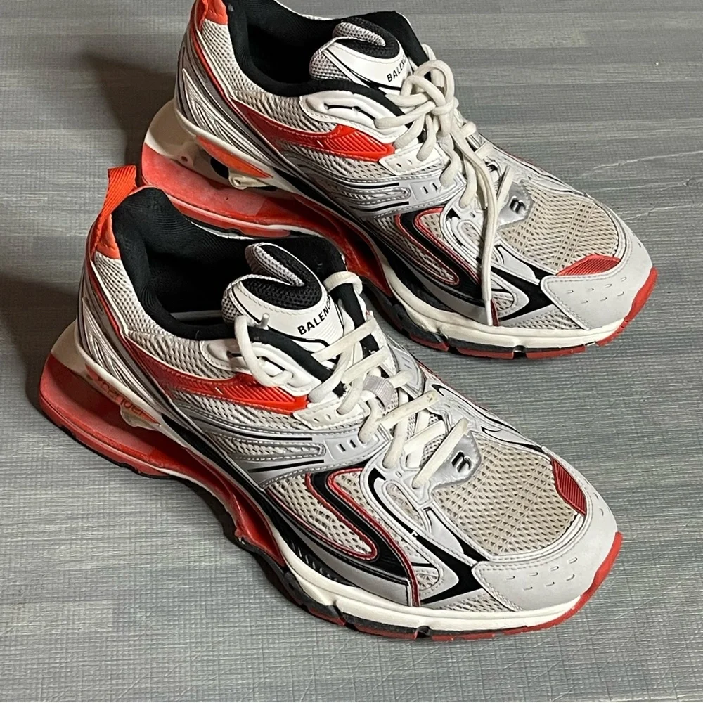 Balenciaga Size 42 Xpander Expander Dad Sneakers Low Cut Shoes orange - Picture 8 of 12